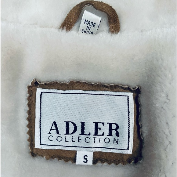 Adler Collection Vintage Shearling Lined Leather Jacket - S - Picture 9 of 15